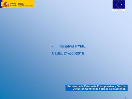 Iniciativa PYME. Cádiz, 21-oct-2016.