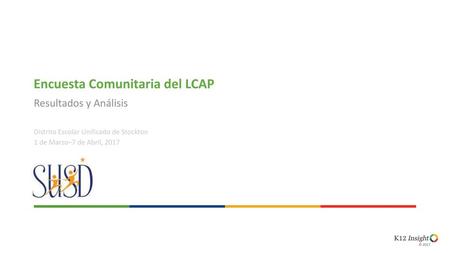 Encuesta Comunitaria del LCAP