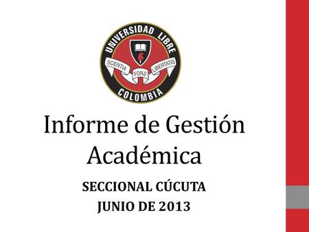 Informe de Gestión Académica