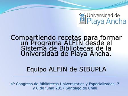 Equipo ALFIN de SIBUPLA