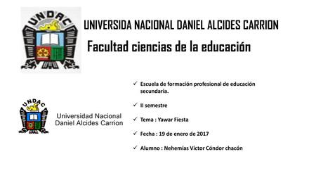 Facultad ciencias de la educación