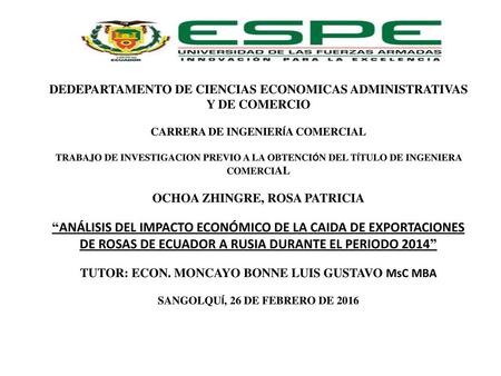 DEDEPARTAMENTO DE CIENCIAS ECONOMICAS ADMINISTRATIVAS Y DE COMERCIO