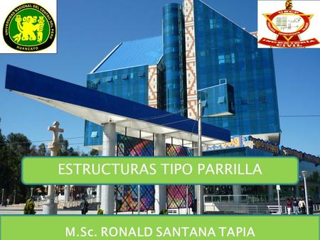 ESTRUCTURAS TIPO PARRILLA M.Sc. RONALD SANTANA TAPIA.