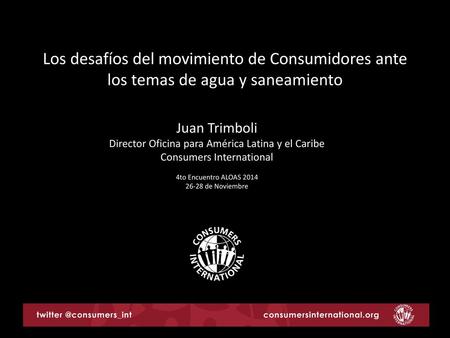 Juan Trimboli Director Oficina para América Latina y el Caribe