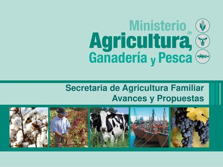 Secretaria de Agricultura Familiar     Avances y Propuestas