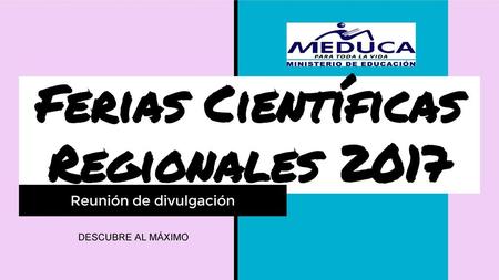 Ferias Científicas Regionales 2017