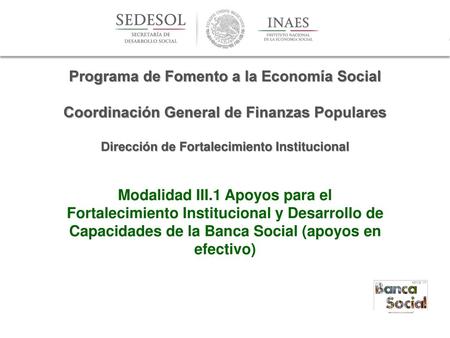 Programa de Fomento a la Economía Social