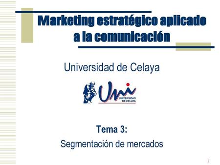 Marketing estratégico aplicado a la comunicación