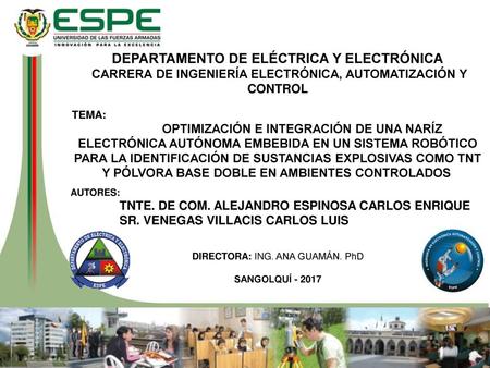 CARRERA DE INGENIERÍA ELECTRÓNICA, AUTOMATIZACIÓN Y CONTROL