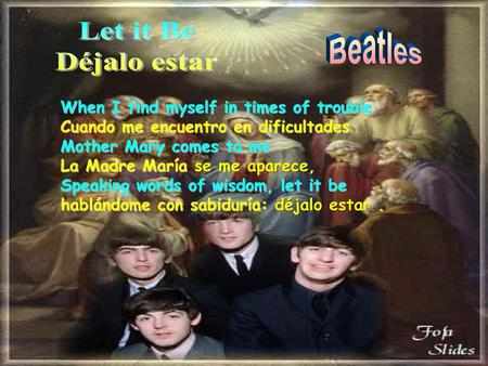 Let it Be Beatles Déjalo estar