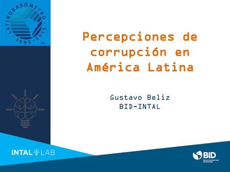 Percepciones de corrupción en América Latina