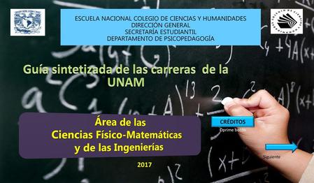Guía sintetizada de las carreras de la UNAM