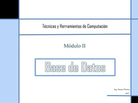 Técnicas y Herramientas de Computación