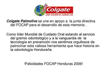 !Felicidades FOCAP Honduras 2006!