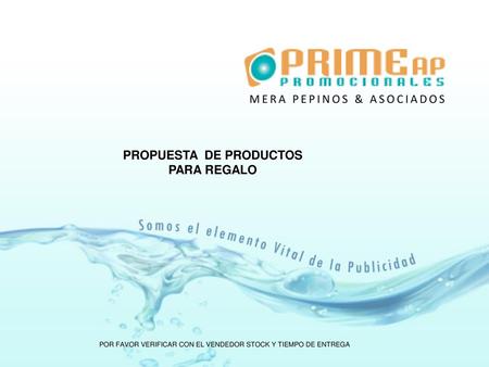 PROPUESTA DE PRODUCTOS
