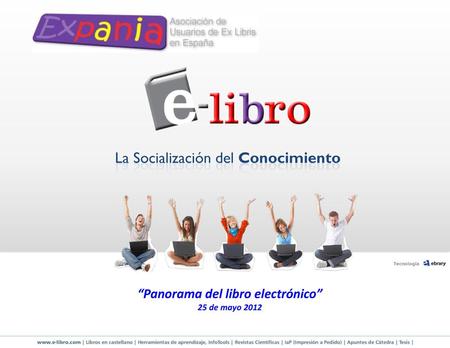 “Panorama del libro electrónico”