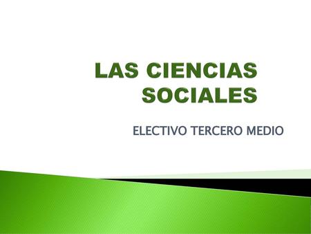 ELECTIVO TERCERO MEDIO