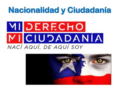 Nacionalidad y Ciudadanía