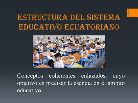 Estructura del Sistema Educativo Ecuatoriano