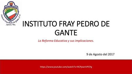 INSTITUTO FRAY PEDRO DE GANTE