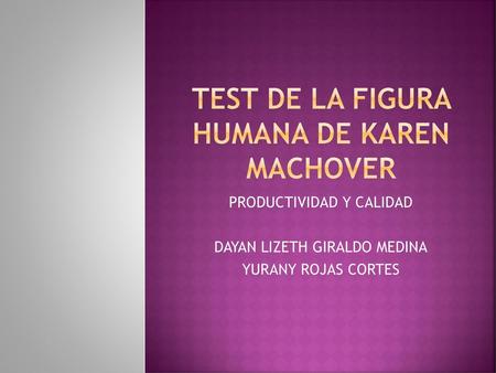TEST DE LA FIGURA HUMANA DE KAREN MACHOVER