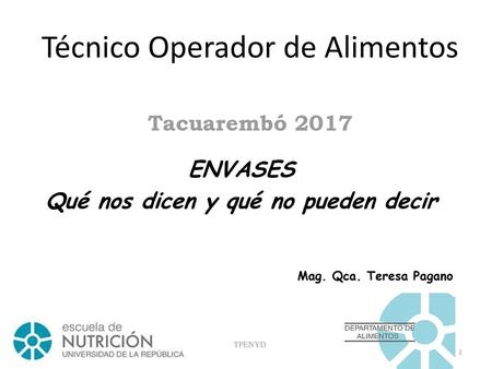 Técnico Operador de Alimentos