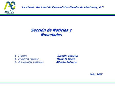 Sección de Noticias y Novedades