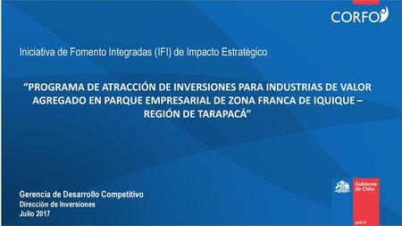 Iniciativa de Fomento Integradas (IFI) de Impacto Estratégico