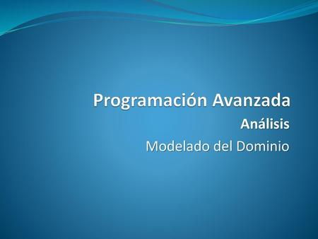 Programación Avanzada