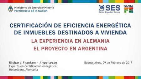 LA EXPERIENCIA EN ALEMANIA EL PROYECTO EN ARGENTINA