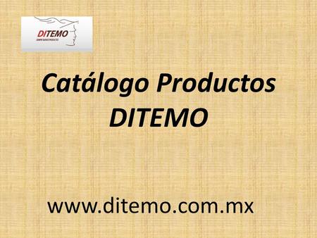 Catálogo Productos DITEMO
