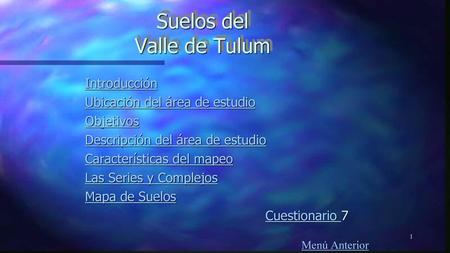 Suelos del Valle de Tulum