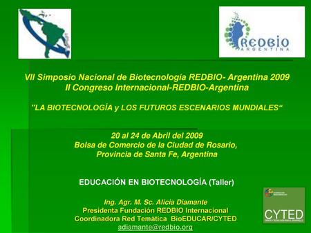 II Congreso Internacional-REDBIO-Argentina