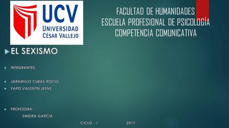 FACULTAD DE HUMANIDADES ESCUELA PROFESIONAL DE PSICOLOGÍA COMPETENCIA COMUNICATIVA.