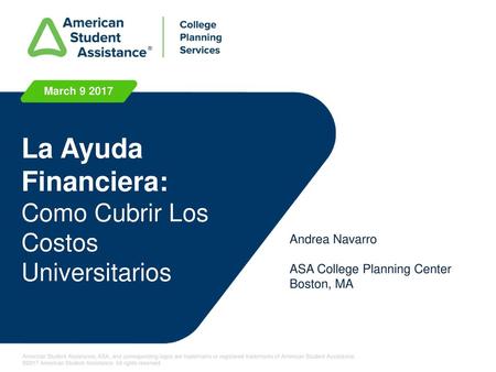 La Ayuda Financiera: Como Cubrir Los Costos Universitarios