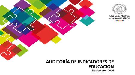 AUDITORÍA DE INDICADORES DE EDUCACIÓN