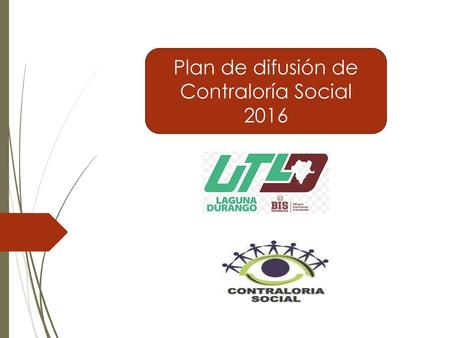 Plan de difusión de Contraloría Social