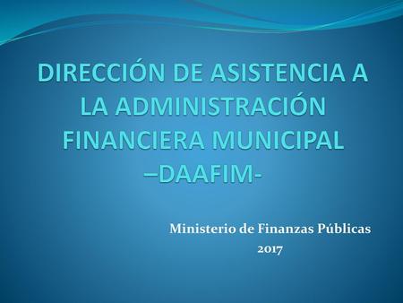 Ministerio de Finanzas Públicas 2017