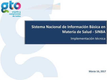 Sistema Nacional de Información Básica en Materia de Salud - SINBA
