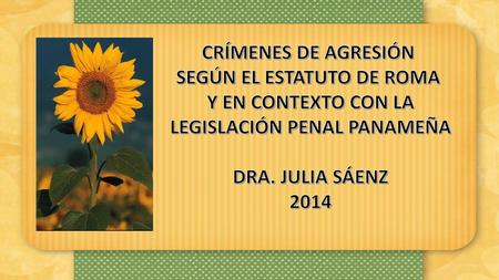 SEGÚN EL ESTATUTO DE ROMA LEGISLACIÓN PENAL PANAMEÑA