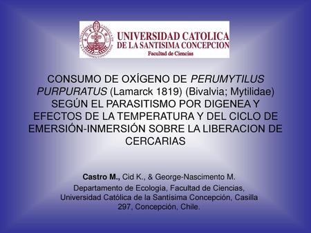 Castro M., Cid K., & George-Nascimento M.