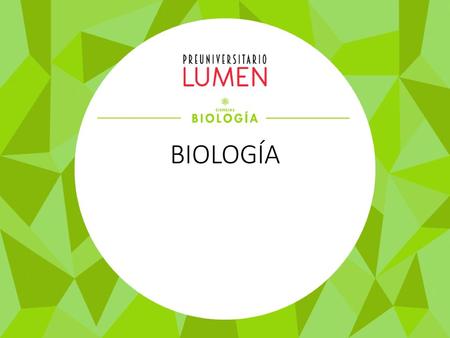 BIOLOGÍA.