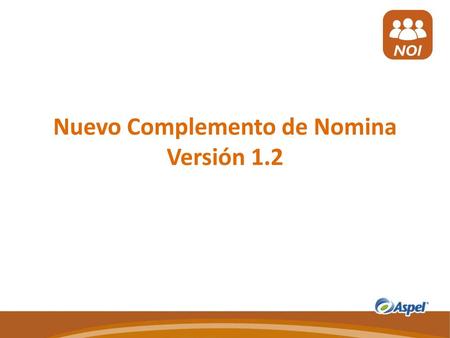 Nuevo Complemento de Nomina Versión 1.2