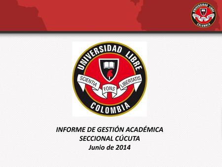 INFORME DE GESTIÓN ACADÉMICA