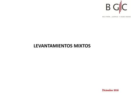 LEVANTAMIENTOS MIXTOS