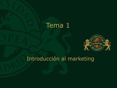 Introducción al marketing