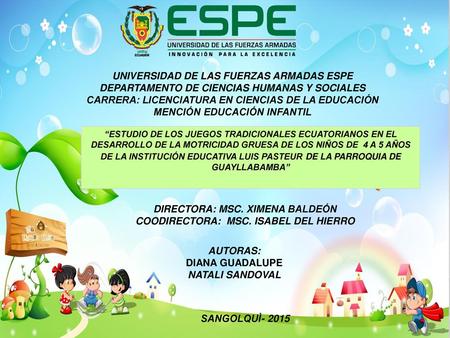 UNIVERSIDAD DE LAS FUERZAS ARMADAS ESPE