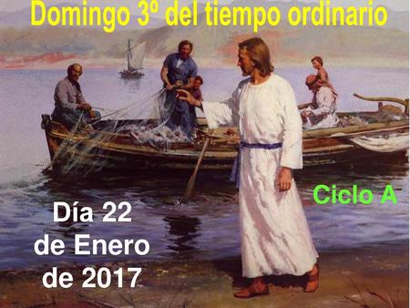 Domingo 3º del tiempo ordinario