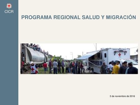 Programa regional salud Y migración