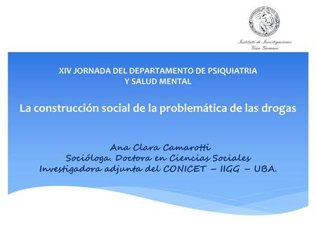 Socióloga. Doctora en Ciencias Sociales